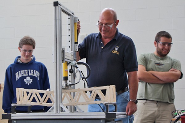 Bridge in the crushing vice.