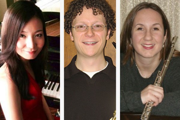 Pianist Ina Yoon, saxophonist Jeffrey Price and flutist Jaime Wagner