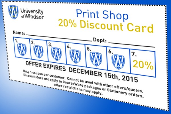 Printshop coupon