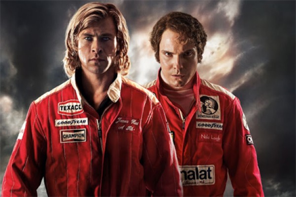 Chris Hemsworth and Daniel Bruhl in &quot;Rush&quot;