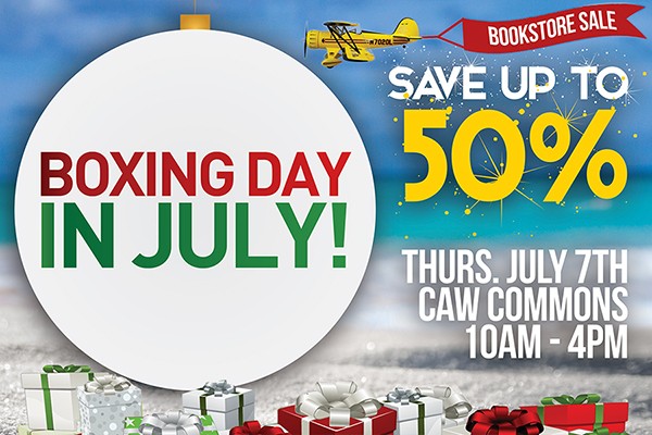 Boxing Day in July graphic
