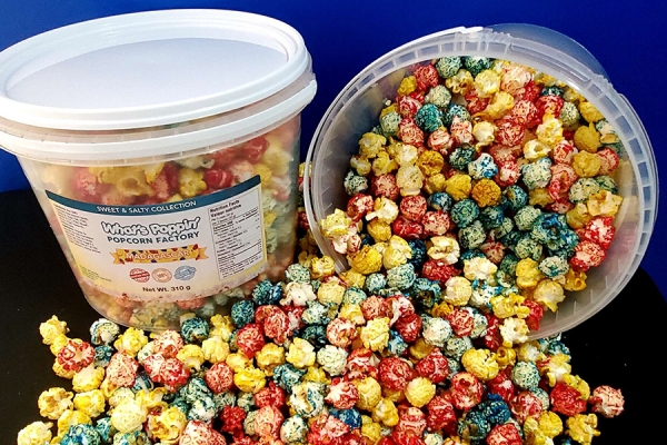 colourful popcorn from What’s Poppin’