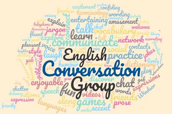 word cloud English Conversation Group