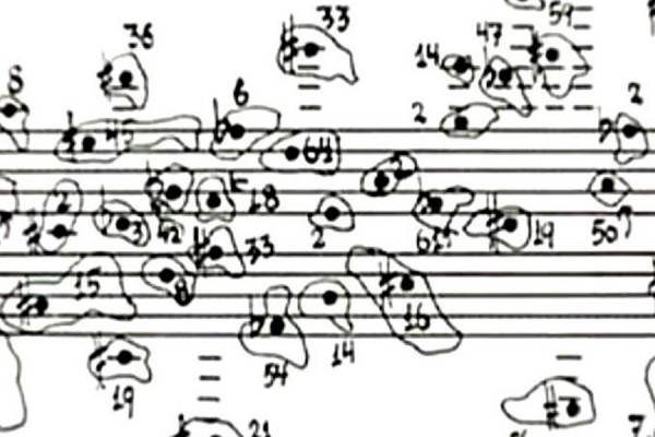 John Cage’s score for “Atlas Eclipticalis” 