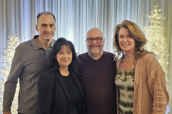 Johnny Murer, Eva Bernachi, Armand Gaudette, and Mary Brownlie