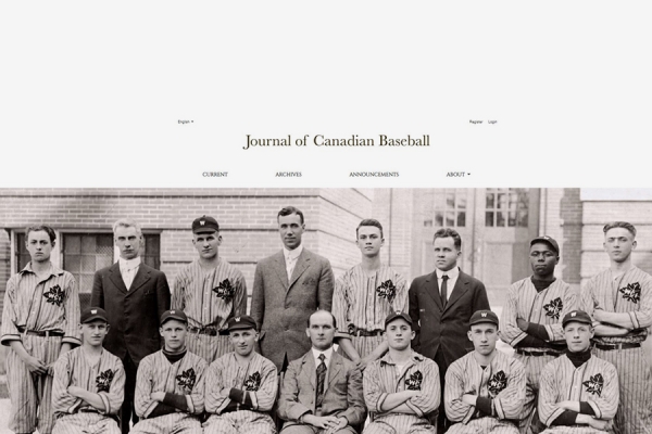 Journal of Canadian Baseball photo of old-timey team
