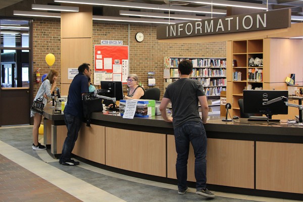 Leddy Library info desk