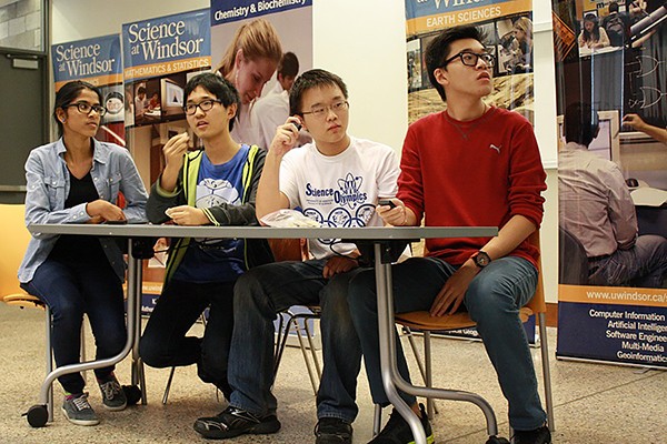 Competitors from Vincent Massey Secondary School at the 2015 Science Olympiad.