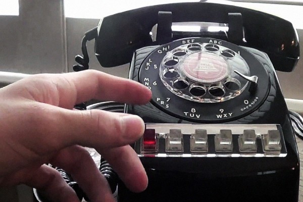 old-fashioned telephone