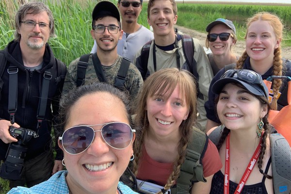 UWindsor students at the Walpole Island First Nation Territory