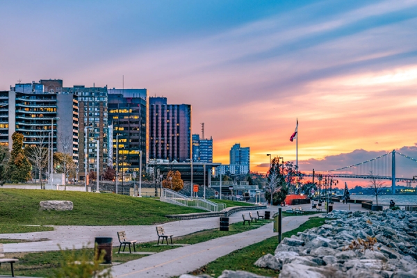 Windsor&#039;s riverfront