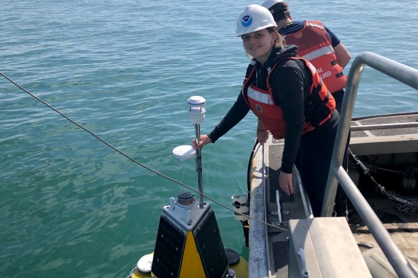 Katelynn Johnson, director of the The Real-Time Aquatic Ecosystem Observation Network (RAEON), is pictured in this handout photo.