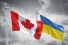 flags of Canada and Ukraine