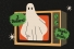 ghost emerging from television