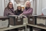 Archivist Sarah Glassford, professor Emmanuelle Richez, and librarian Katharine Ball 