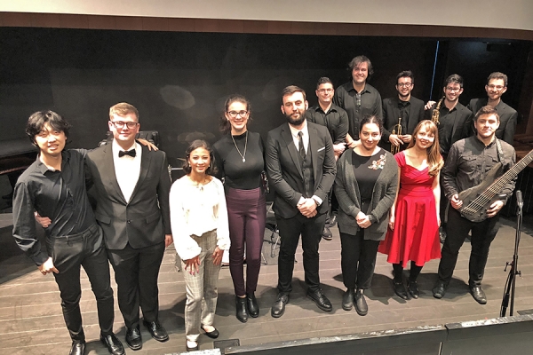 competitors in the 2020 Ron W. Ianni Memorial Scholarship in Performance recital