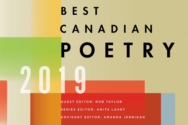 book cover “Best Canadian Poetry 2019.”
