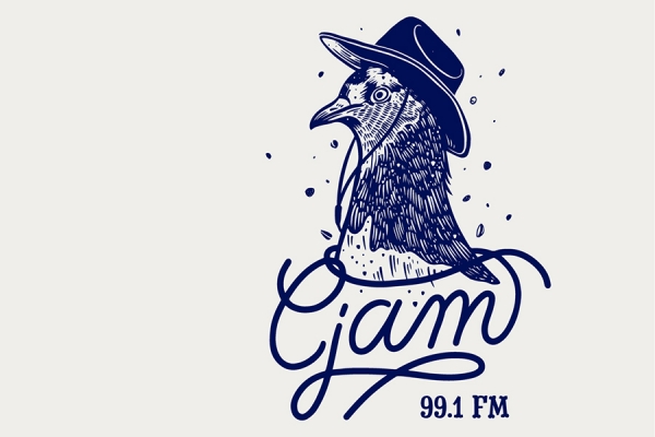 This design by local artist and University of Windsor alumna Julie Hall graces T-shirts and tote bags for the 2021 CJAM fund drive.
