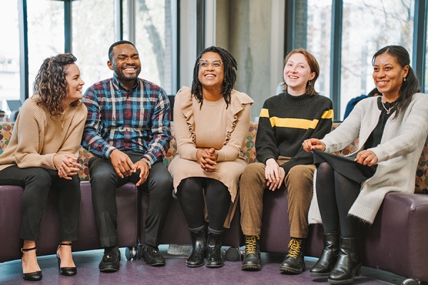  Danielle Matias, Samuel Ehikhuenmen, director Kemi Anazodo, Maya Jessop, and Farrah Francis.