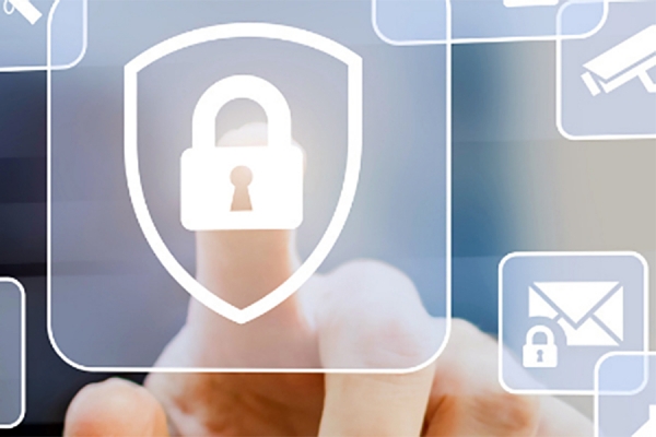 digital lock signifying cybersecurity