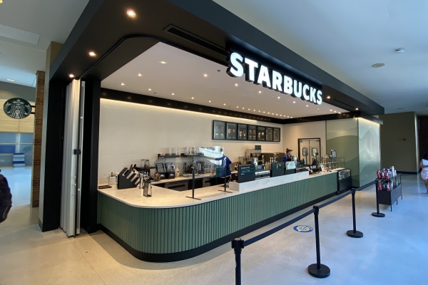 Photo of Starbucks in CAW Student Centre.