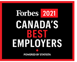 Text box: Forbes 2021 Canada's Best Employers