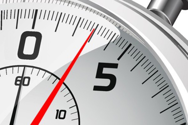 stopwatch at three minutes