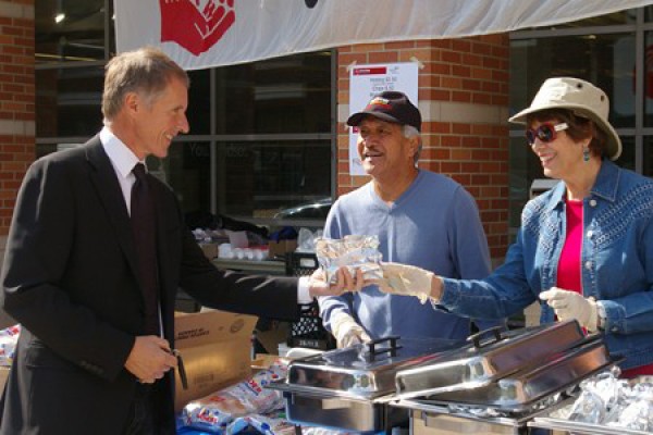 UWindsor president Alan Wildeman buys his lunch.