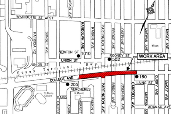 map of College Avenue