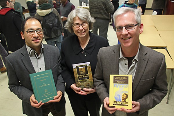 History professors Guy Lazure, Leslie Howsam and Steven Palmer