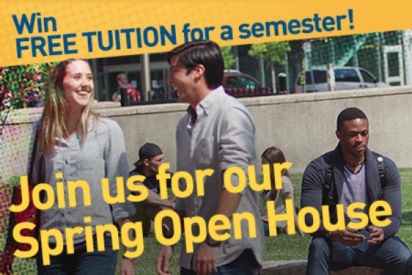 Graphic: Visit and you could win your first semester's tuition