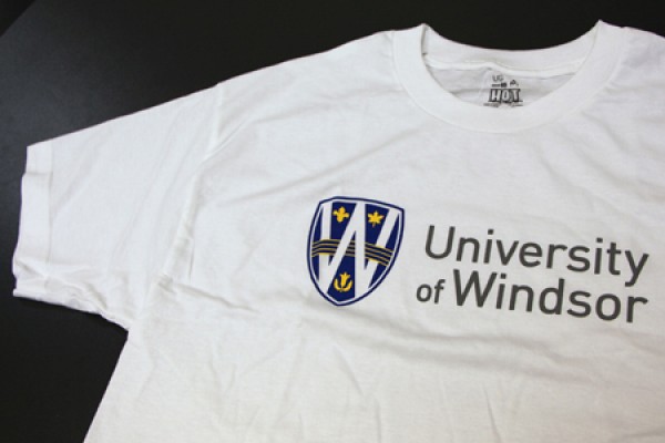 T-shirt with UWindsor logo