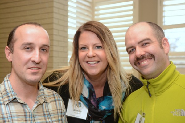 Luc Quenneville, Jennifer Almeida and Scott Thorpe of the University Print Sho