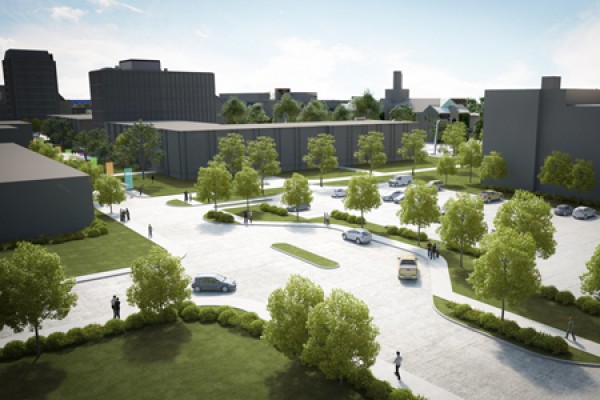 artist's rendering of Sunset Avenue