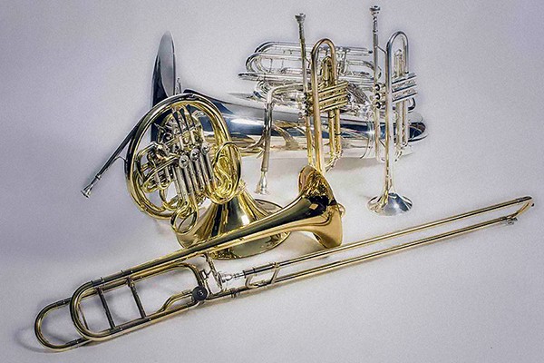 five instruments of the brass quintet