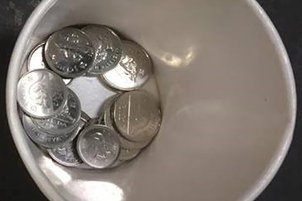 image from poster: bowl with coins