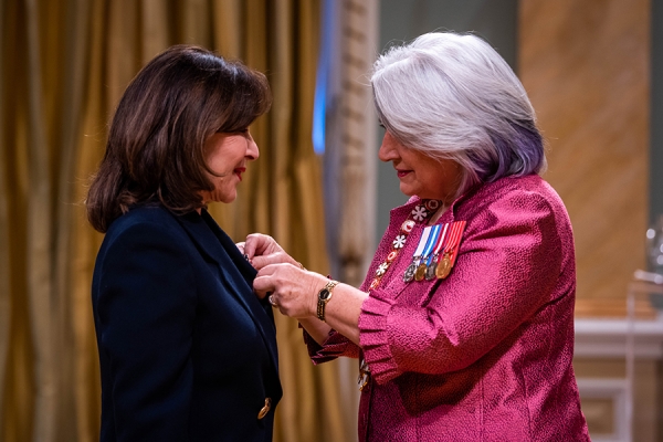 Hoda ElMaraghy invested with the Order of Canada by Mary Simon