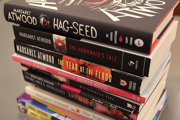 selection of Margaret Atwood books