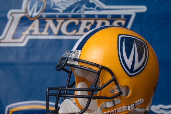 Lancer football helmet