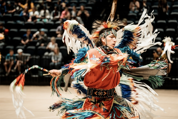 Anishinabe dancer