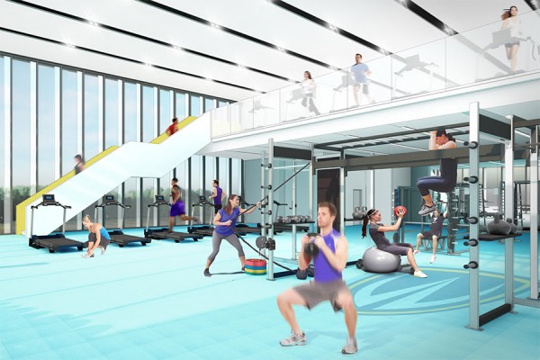 fitness centre drawing