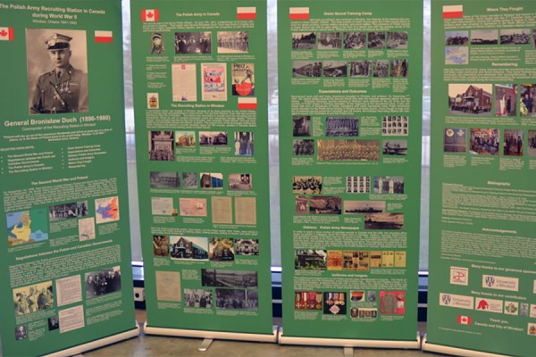 posters by UWindsor history student Peter Sawicki on Polish Army recruitment in Windsor during the Second World War 