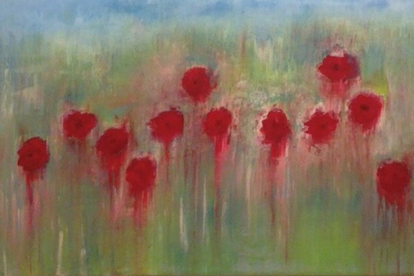 poppies painting by Katherine Roth