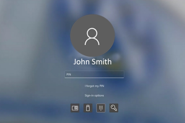 Windows Hello screen