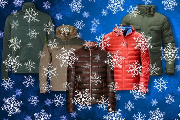 winter coats in snow