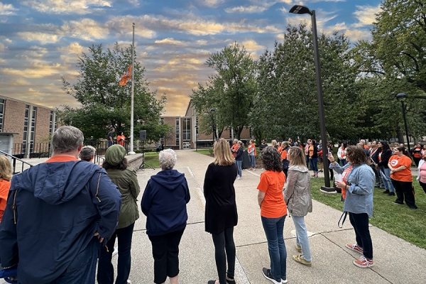 Campus community gathers for Orange Shirt Day 2023.