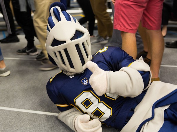 UWindsor's fearless mascot Winston was named victorious in the first round of CBC's Canadian Mascot Madness competition on Monday. The Lancer now moves on to face the University of Toronto's True Blue beaver.