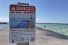 warning sign at beach