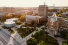 aerial image of campus at dusk