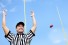 football ref signalling successful field goal
